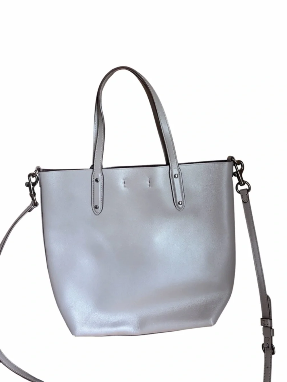 Coach Central Shopper leather tote with strap